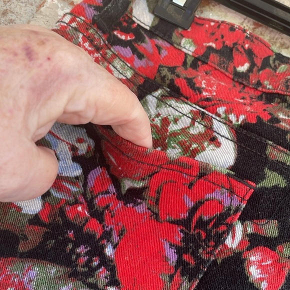 BDG Jeans Womens Ankle Mid Rise Twig Floral Stretch Denim Jeans - Picture 8 of 11